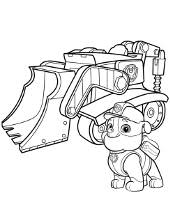 Marshall and zuma fighting over a bone. Paw Patrol Coloring Pages For Free Topcoloringpages Net