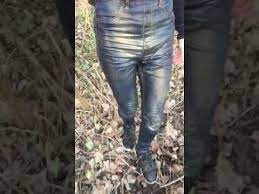 Use an old toothbrush or a clean nail brush to scrub the salt into the fabric; Wet Girl In Mud With Denim Dungarees And Sneakers Part 3 Wetlook Youtube