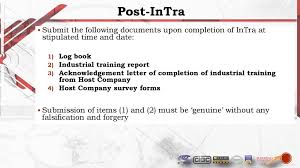 An industrial training report should be prepared for each period of approved employment. Center For Industrial And Governmental Collaboration Ppt Download