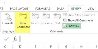 How To Add Comments To An Excel Worksheet Cell