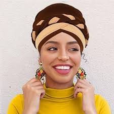 Woeoe Pattern African Turban Beige Soft Beanie Cap Headwear Stretch Printed  Sleep Head Wrap Elastic Floral Head Scarf for Women and Girls : Amazon.in:  Clothing & Accessories