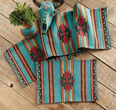 San Juan Turquoise Table Runner Turquoise Table Western Home Decor Western Decor
