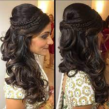 Frisyrer Indian Hairdo Wedding Indian Hairstyles Bridal Hairstyle For Reception