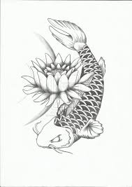 Black And White Koi Fish Tattoo With Flowers Pin By Rebecca Davenport On Photos Koi Tattoo Design Koi Fish Tattoo Flower Tattoo Designs