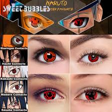 Sweetbubbles Naruto Series Sharingan Contact Lenses Anime Cosplay Red Color Eye Lens 2pcs Pair Hot Sale E020da Cicig Check out naruto eyes today! sweetbubbles naruto series sharingan