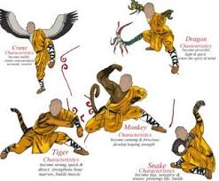 The 5 Animals Of Kung Fu Kung Fu Martial Arts Shaolin Kung Fu Kung Fu Techniques