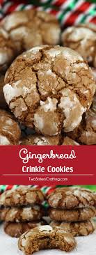 Gingerbread Crinkle Cookies Recipe Crinkle Cookies Recipe Simple Holiday Cookie Recipes Festive Christmas Dessert
