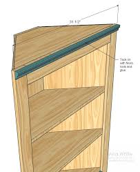 Corner Cupboard Furniture Plans Corner Bookshelves Furniture