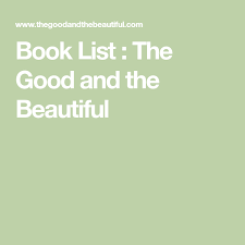 Book List The Good And The Beautiful Book Lists Books Reading Program