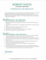 Even in a cover letter chef de partie you need not rewrite information already appearing on your resume. Culinary Internship Resume Samples Qwikresume