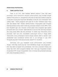 Tempat/tgl lahir demikianlah surat pernyataan ini saya tulis dengan sebenarnya tanpa ada unsur paksaan dari pihak manapun. Contoh Pernyataan Profesional Praktikum