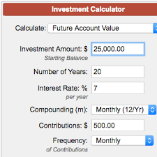 Future value calculator terms & definitions. Investment Calculator