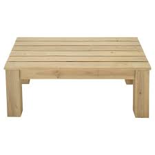 Grâce à nos avivés en douglas, nos lambourdes et autres. Table Basse De Jardin En Bois L 100 Cm Brehat Maisons Du Monde