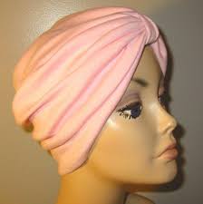 Pink Cottoin Stretch Knit Turban, Chemo Hat Snood, Womens Hat Muslim Hat  Cancer Head Cover Alopeciahandmade