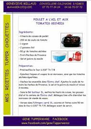 Tupperware Poulet A L Ail Et Aux Tomates Sechees Recette Tupperware Recette Tuperware Recette Illustree