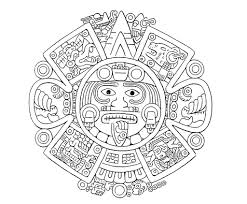 Aztec god of death coloring pages to color, print and download for free along with bunch of favorite aztec coloring page for kids. Aztec Tribal Coloring Pages Novocom Top