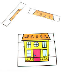 Preschool worksheets and online activities. Printable House Puzzles For Preschoolers From Abcs To Acts