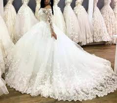 Tulle Ball Gown Wedding Dresses Lace Long Sleeves Off Shoulder Puffy Wedding Dresses Ball Gowns Wedding Big Wedding Dresses