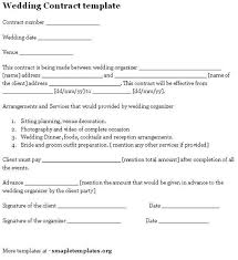 Wedding Contract Template Event Planning Contract Wedding Planning Images Contract Template