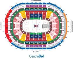 bell centre seating chart montreal canadiens game