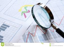 Magnifying Glass And Chart Stock Photo Image Of Industry