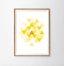 Cette Belle Impression Geometrique Viendront Egayer Nimporte Quelle Piece Il Peut Saccrocher Simplement Sur Ses Propres Ou Art Prints Art Posters Art Prints