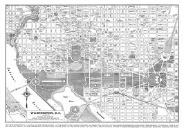 Washington Map Dc Street Map Vintage Print Poster Map Wall Art Washington Map Washington Dc Map