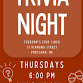 Thursday Trivia Night!