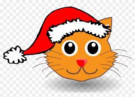 Cartoon merry christmas red santa claus hat with stars vector. Free Png Download Cartoon Cat With Santa Hat Png Images Cartoon Cat With Christmas Hat Transparent Png 850x569 32818 Pngfind