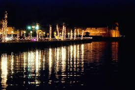 Bayfront And Castillo De San Marcos During Nights Of Lights In St Augustine Castillo De San Marcos St Augustine Old City