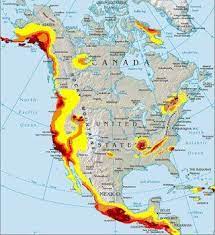 North American Earthquake Fault Lines Map Located In North America Earthquake Fault Lines Earthquake Fault Earthquake