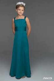 Teal Column Tank Top Self Waistband Chiffon Long Junior Bridesmaid Dresses Jbd0014 Junior Bridesmaid Dresses Dresses Bridesmaid Dresses