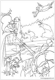 You will find both realistic deer coloring pages and cartoon deer coloring hunting coloring pages hunting, one of the oldest adventure sports originally involved chasing wild animals or birds in their natural habitat and killing. The Animal Chase Away The Hunter Coloring Pages Forest Coloring Pages Coloring Pages For Kids And Adults