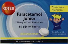 Roter Paracetamol 250 Junior Uad 20 Schmelztabletten Mit Rabatt Kaufen Vitadvice Bv