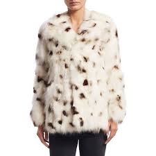 Black And White Polka Dot Fur Coat Saint Laurent Fox Fur Coat 11 000 Liked On Polyvore Featuring Outerwear Coats Polka Dot Coat Fox Fur Collar Coat White Fox Fox Fur Coat Fur Coat Coat