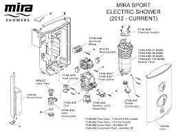 Mira Sport Electric Shower 7 5kw White Chrome Shower Spares And Parts Mira 1 1746 001 National Shower Spares
