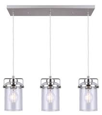 Patriot Lighting Jeneal 26 Brushed Nickel 3 Light Island Light At Menards