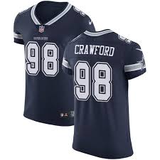 Wholesale 98 Elite Tyrone Crawford Navy Blue Nike Nfl Home