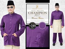 +baju melayu slim fit (matte satin). All Elle Zada Collections