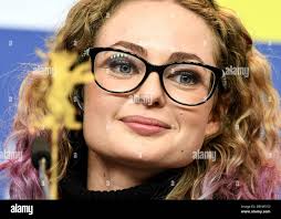 26 February 2020, Berlin: 70th Berlinale, press conference, competition,  DAU. Natasha: Olga Shkabarnya, actress. The International Film Festival  takes place from 20.02. to 01.03.2020. Photo: Britta  Pedersendpa-Zentralbilddpa Stock Photo - Alamy