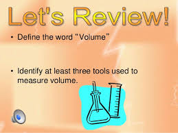 What is volume in science. Scientific Tools Measuring Volume
