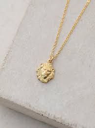 Pin By Boop On Buying Lion Head Necklace Leo Necklace Gold Charm Necklace
