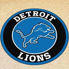 Nfl Detroit Lions Roundel 27 In X 27 In Non Slip Indoor Only Mat Nfl Detroit Lions Detroit Lions Detroit Lions Logo