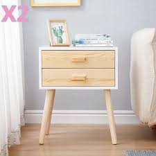 42 * 32 * 50cm style scandinave, moderne, simple et ,élégant couleur: Lot De 2 Table De Nuit Chevet En Couleur Bois Blanc Avec 2 Tiroirs 45 35 59 5cm Achat Vente Chevet Lot De 2 Table De Nuit Chevet Soldes Sur Cdiscount Des Le 20 Janvier Cdiscount