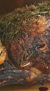 Standing Rib Roast With Garlic Rosemary Recipe Rib Roast Recipe Rib Roast Meat Recipes