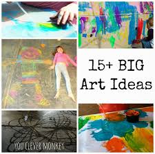Big Art 30 Ideas For Big Art Projects Big Art Art Lessons Art Activities
