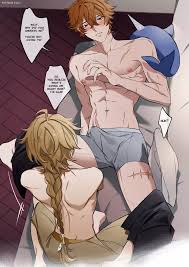 Yaoi porn comics Genshin Impact – Its all vodkas fault! Aether & Childe »  Page 2