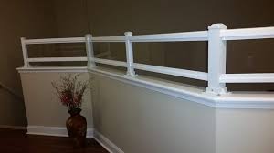 The backing plate that fastens to the wall also has two holes in it. Banister Safety Barrier And Half Wall Child Senior Safety Orlando Fl