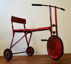 1960s Chids Toy Pedal Vintage Tricycle Cycle Bicycle Old Antique Industrial Triang Old Kids Decor Tricycle Old Antiques Kids Decor
