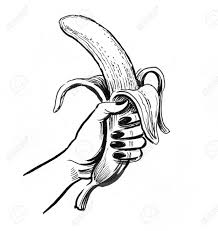 Maybe you would like to learn more about one of these? Hand Holding A Peeled Banana Ink Black And White Drawing Stock Photo Picture And Royalty Free Image Image 137591885